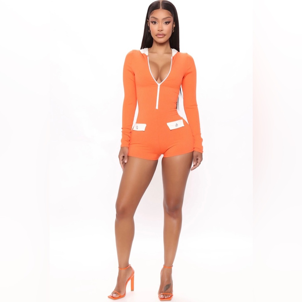 Brand New Fashion Nova Stephanie Sporty Chic Romper